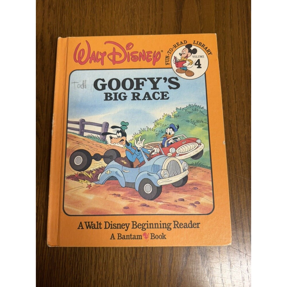 Walt Disney Goofy's Big Race Kid's Book 1986